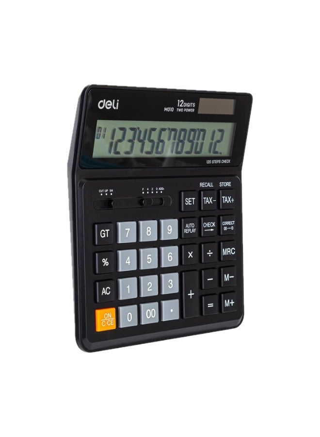 Deli M011 20 Desktop Calculator - 12 Digits with Tax Function - Image 2