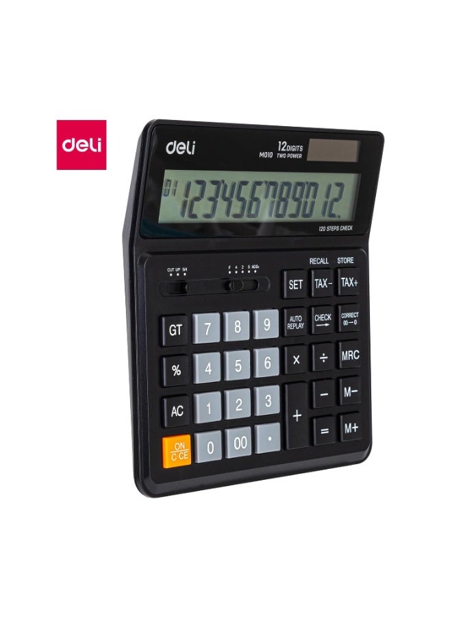 Deli M011 20 Desktop Calculator - 12 Digits with Tax Function - Image 3