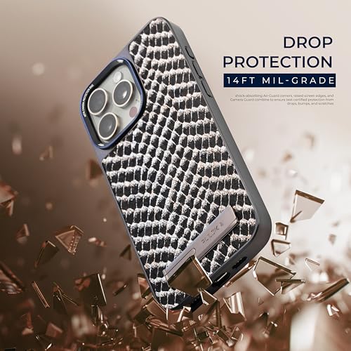 PULOKA for iPhone 13 & 14 Series Case, Back Cover with Kickstand & Metal Camera Ring & 360° Military-Grade Protection, | Ultra Hybrid Slim Case (Black, iPhone 14 Pro Max) - Image 4