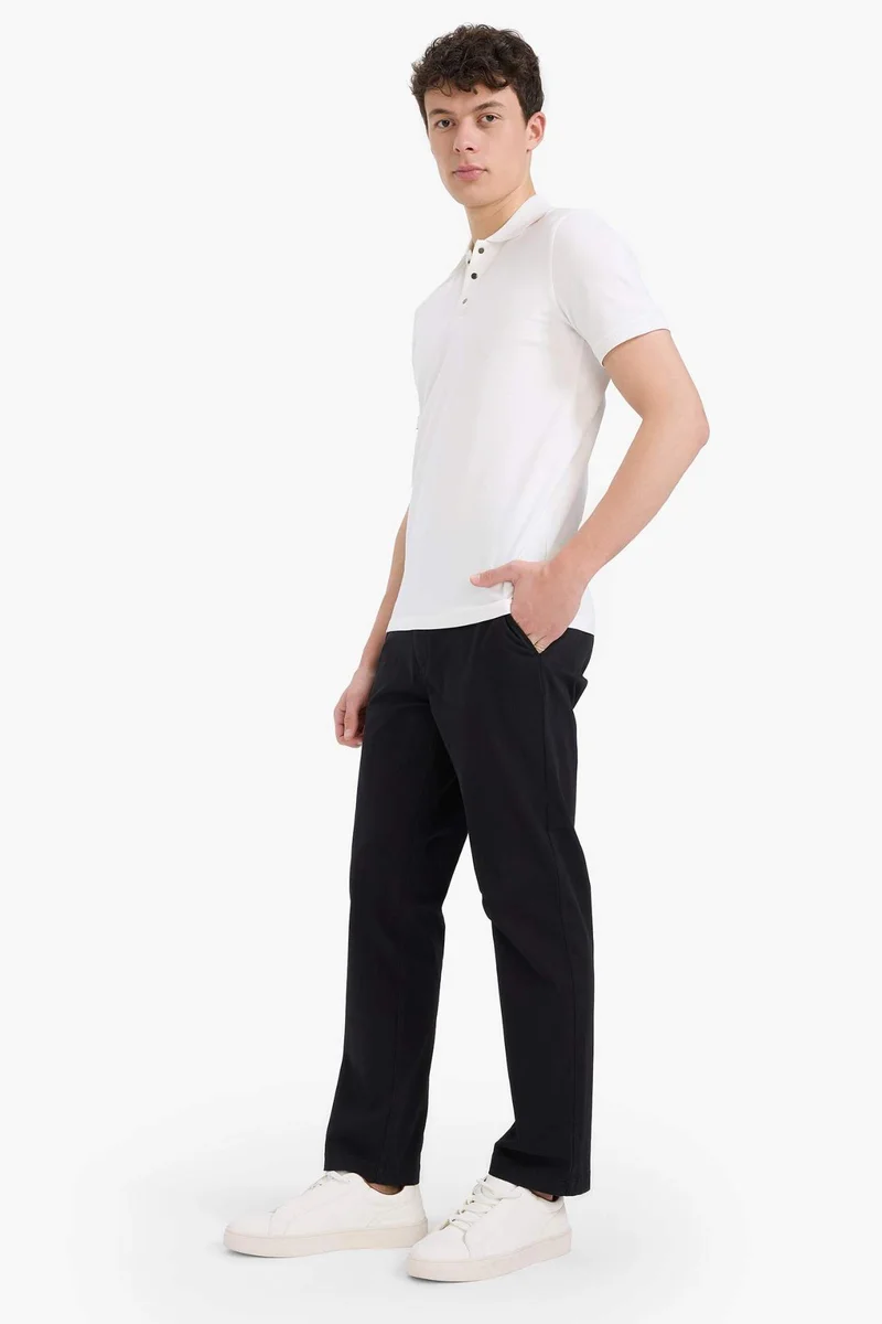 Defacto Regular Fit Pocketed Straight Leg Chino Pants