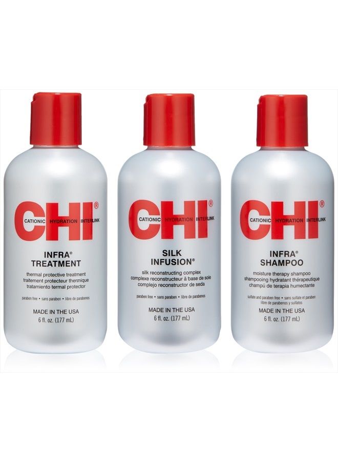 CHI مجموعة العناية الحرارية للشعر الجاف والتالف، 1 عبوة - Image 1