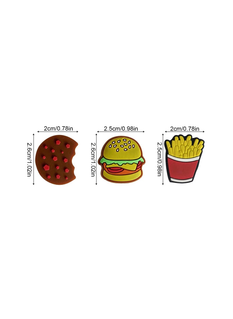 SYOSI - Tennis Dampener, Racket Vibration Damper Shape Cute Practical Silica Gel Personality Damping Burger Cake Fries For Outdoor Tennis (6 pcs) - Image 1