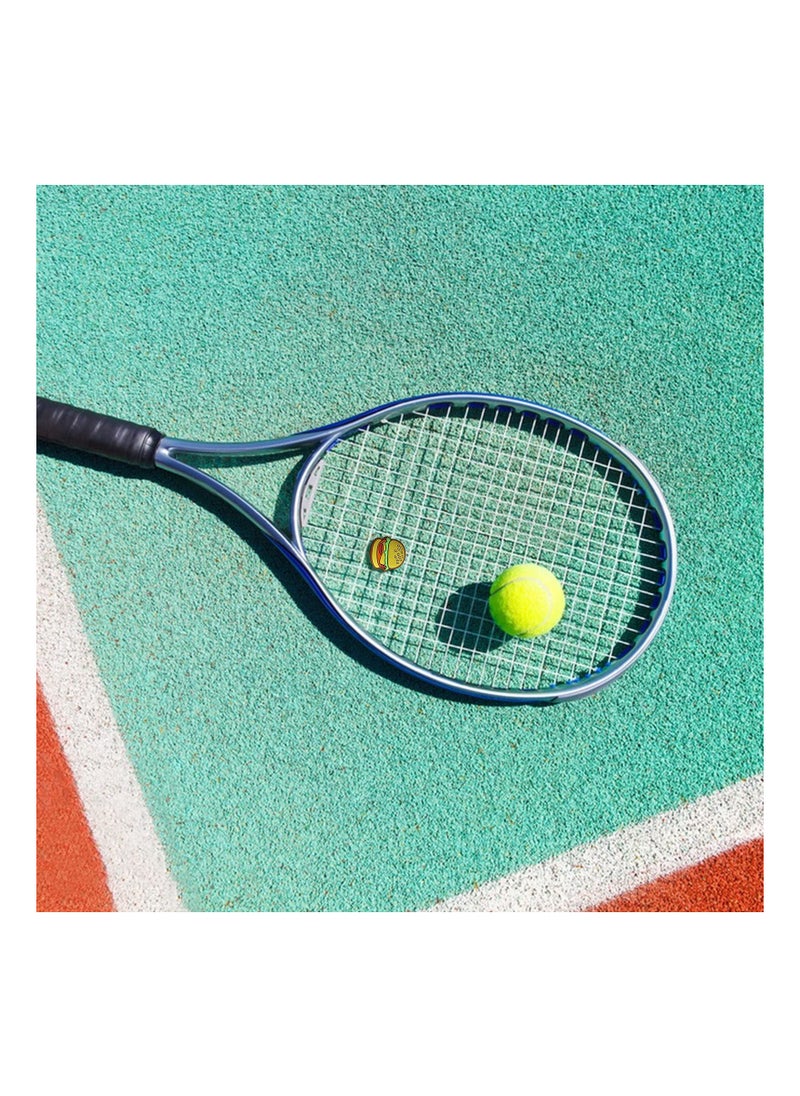 SYOSI - Tennis Dampener, Racket Vibration Damper Shape Cute Practical Silica Gel Personality Damping Burger Cake Fries For Outdoor Tennis (6 pcs) - Image 1