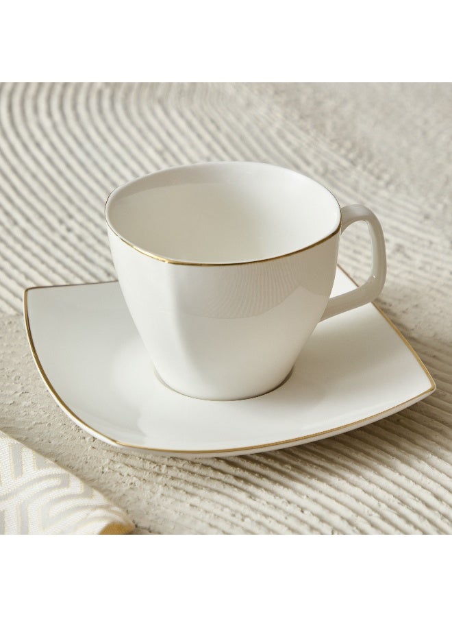 Home Box طقم فناجين شاي وصحن 2 قطعة بسعة 220 مل - Image 1