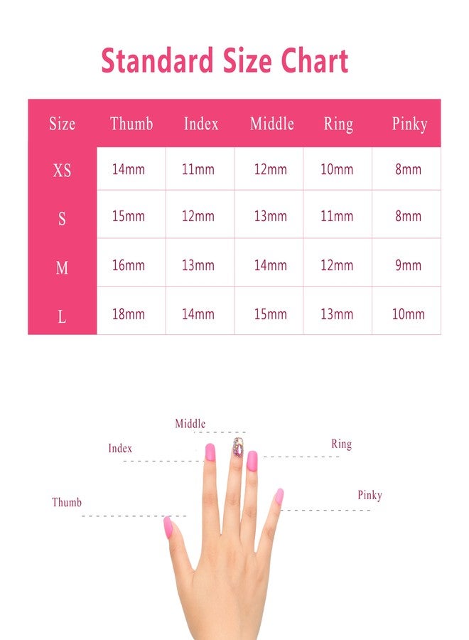 LOVFUL Press on Nails Rainbow Luxe | Handmade with Full Covered Crystals | Reusable Full Cover Nails | Square Short 0.8 in | K21(YH482)-S - Image 5