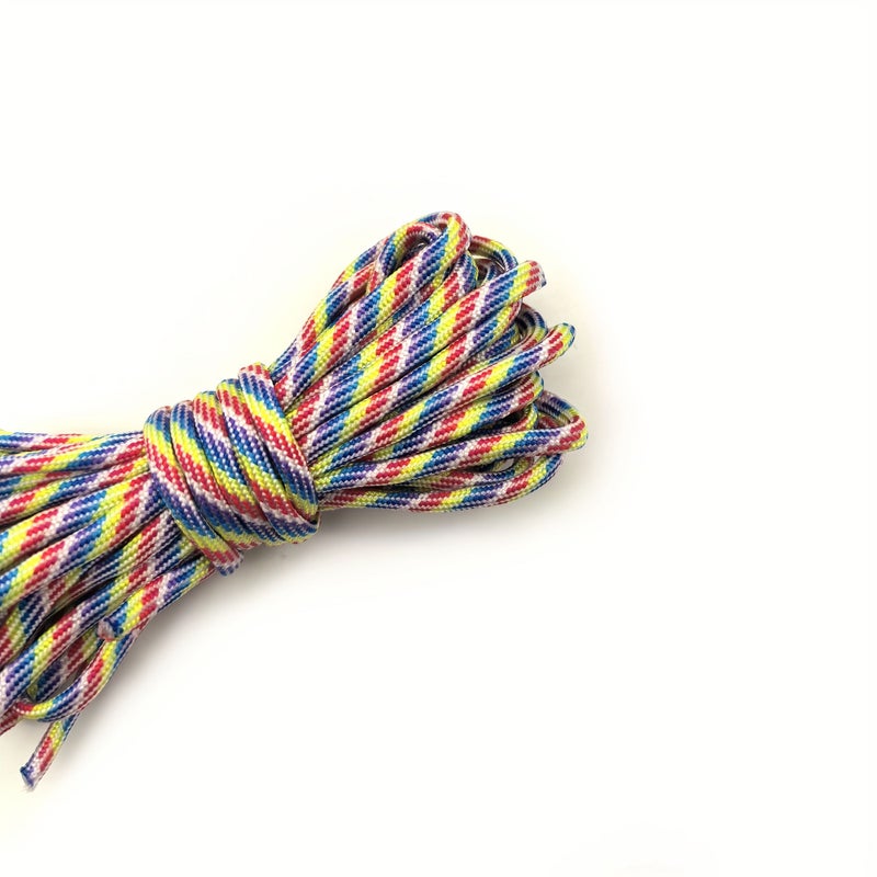 025 Vivid Colors 4mm Thick Outdoor Polyester Rope 10 Meters 32.81 Feet For Emergency Diy Crafts Clothesline Pet Leash - Image 5