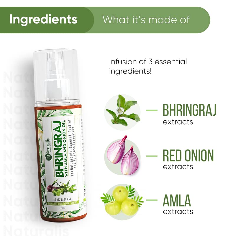 Naturalis Essence Of Nature Bhringraj Oil For Hair Care 200 Ml Bhringraj - Image 5