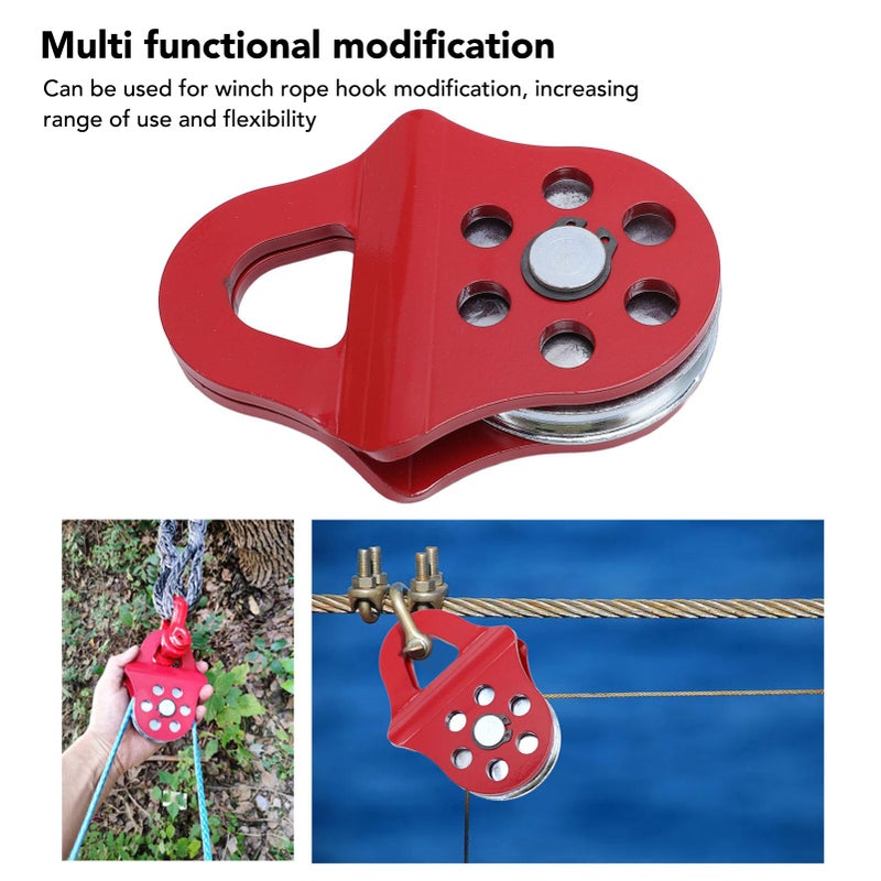 Heavy Duty Alloy Steel Snatch Block Pulley With Large Sliding Area High Load Bearing - Image 3