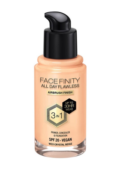Facefinity All Day Flawless Foundation - W33 Crystal Beige