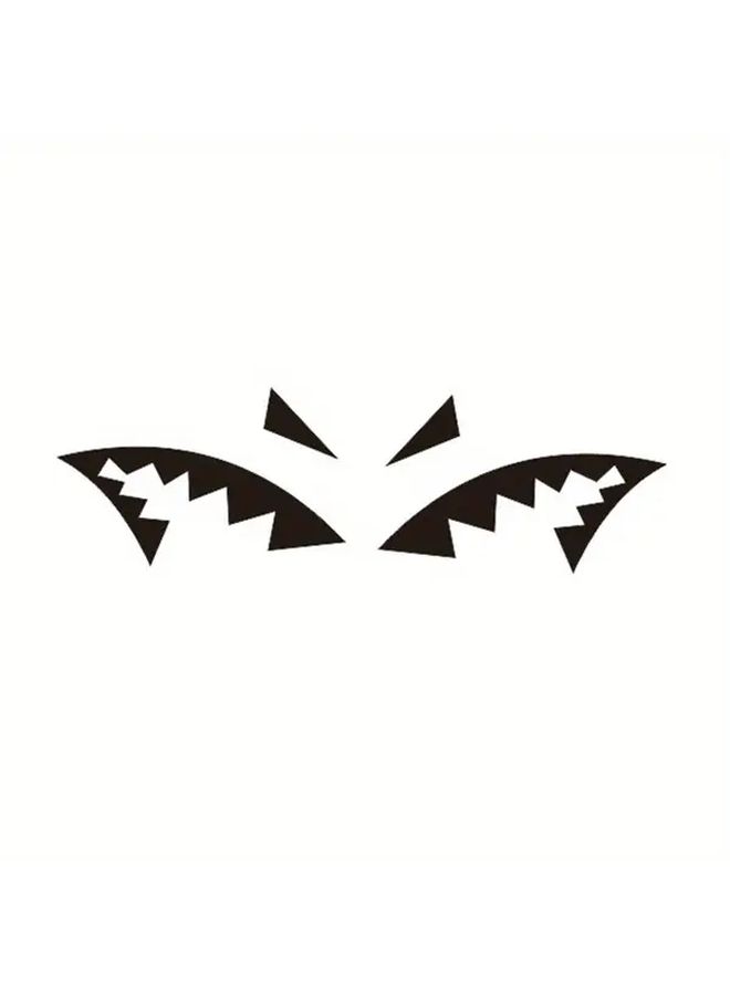 Red Shark Mouth Antenna Roof Tail Sticker Pair Auto Styling High Quality Vinyl Adhesive Vehicle Decor - Image 5