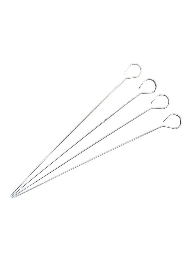 NIBEMINENT 12-Piece Skewer Set Silver - Image 4