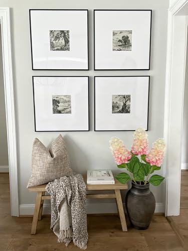 Arborus 3PCS Fake Flowers Cone Hydrangea Pinky Winky Artificial Panicled Hydrangeas 27" Long Floral Stems for Vase, Silk Flowers Décor for Spring Home Kitchen Décor Floral Arrangement - Image 5