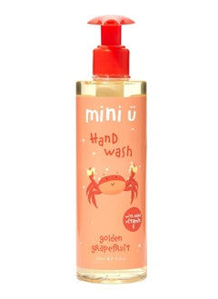 mini-u Golden Grapefruit Hand Wash for Kids & Children - Made from Naturally Derived Ingredients - Made in UK  - Image 1
