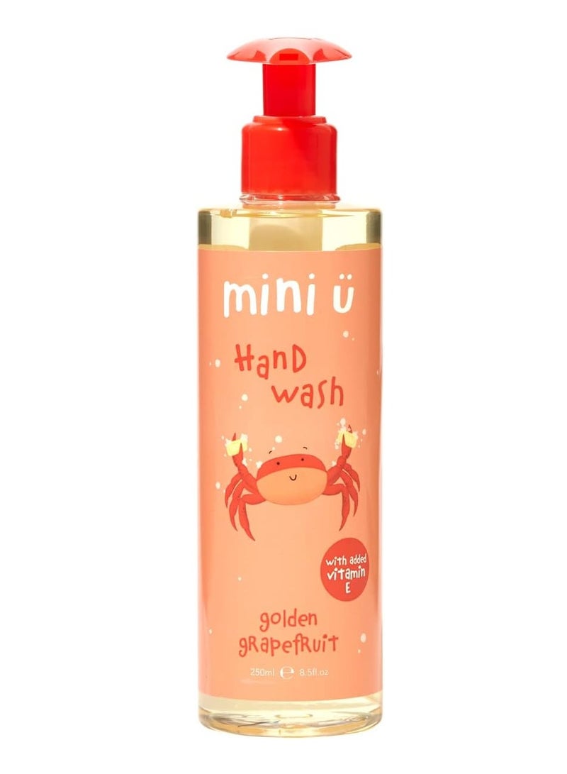 Mini U Golden Grapefruit Hand Wash for Kids & Children - Made from Naturally Derived Ingredients - Made in UK - Image 1