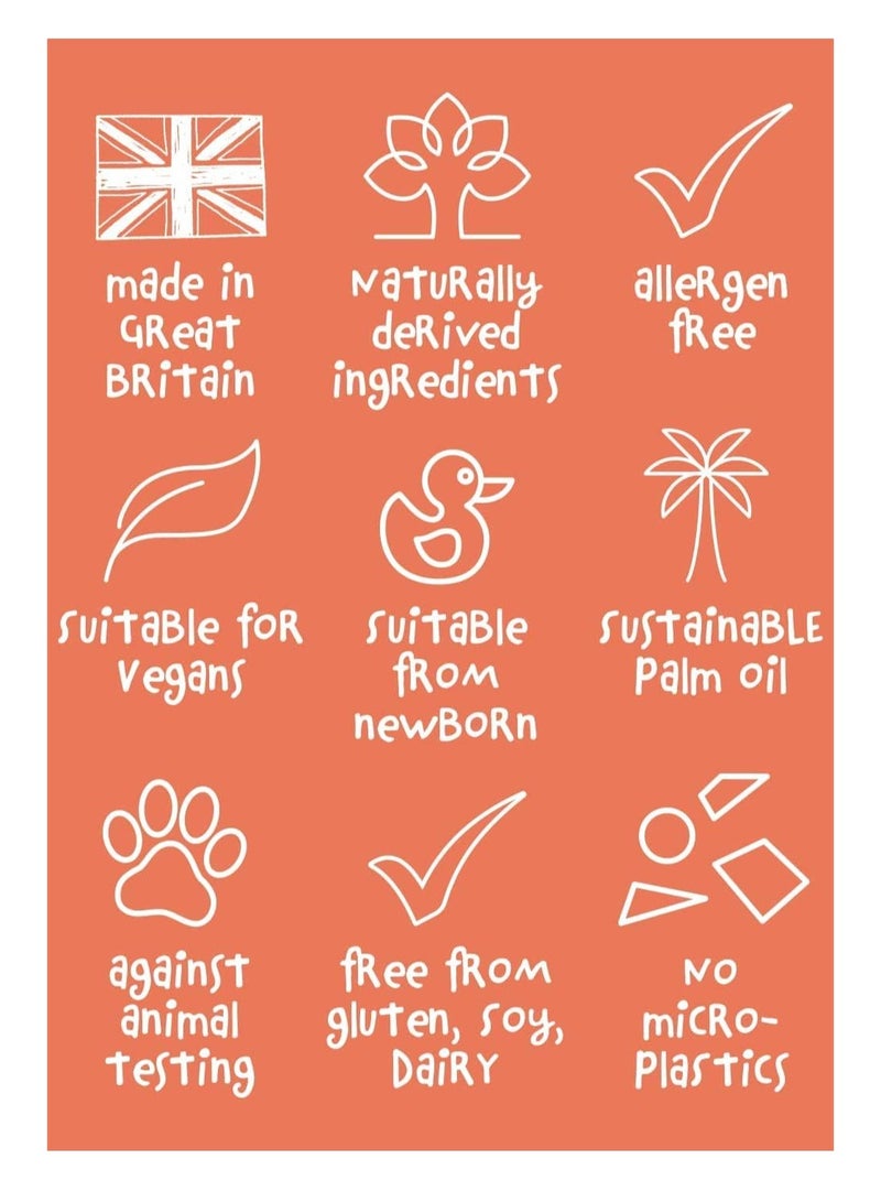 Mini U Golden Grapefruit Hand Wash for Kids & Children - Made from Naturally Derived Ingredients - Made in UK - Image 3