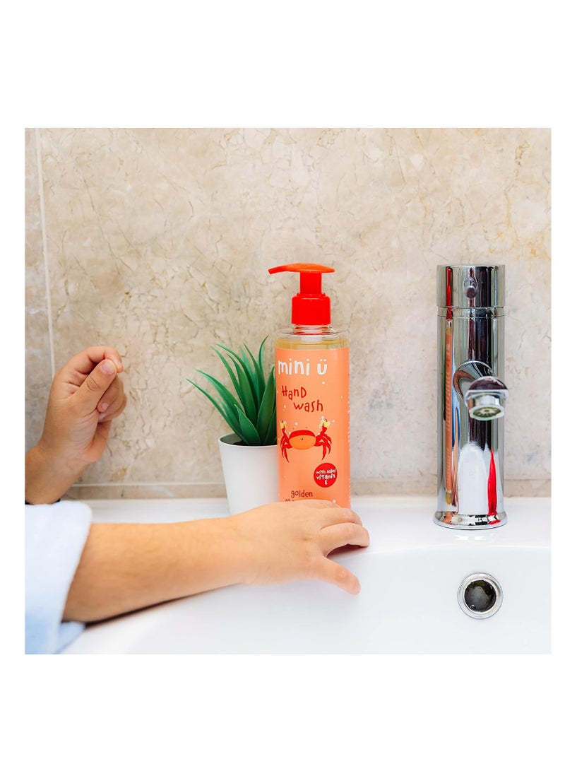 Mini U Golden Grapefruit Hand Wash for Kids & Children - Made from Naturally Derived Ingredients - Made in UK - Image 4