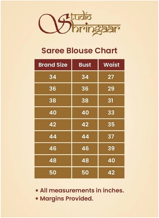 Studio Shringaar - Studio Shringaar Women's Polyester Readymade Soft Solid Colored Saree Blouse with Short Sleeves(Bottle Green, 38) - Image 1