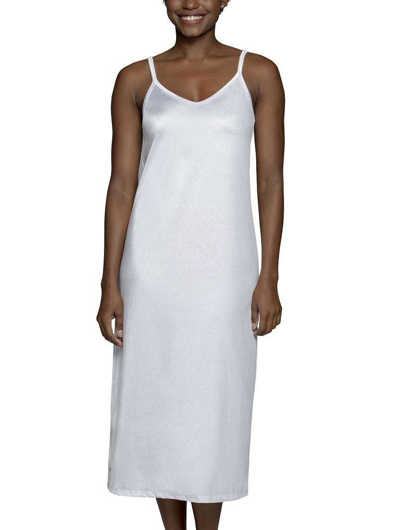 Vanity Fair Womens Anti-static Nylon For Under Dresses (S-5xl) Full Slip, Reversible - 32" - White, Large US - Image 1