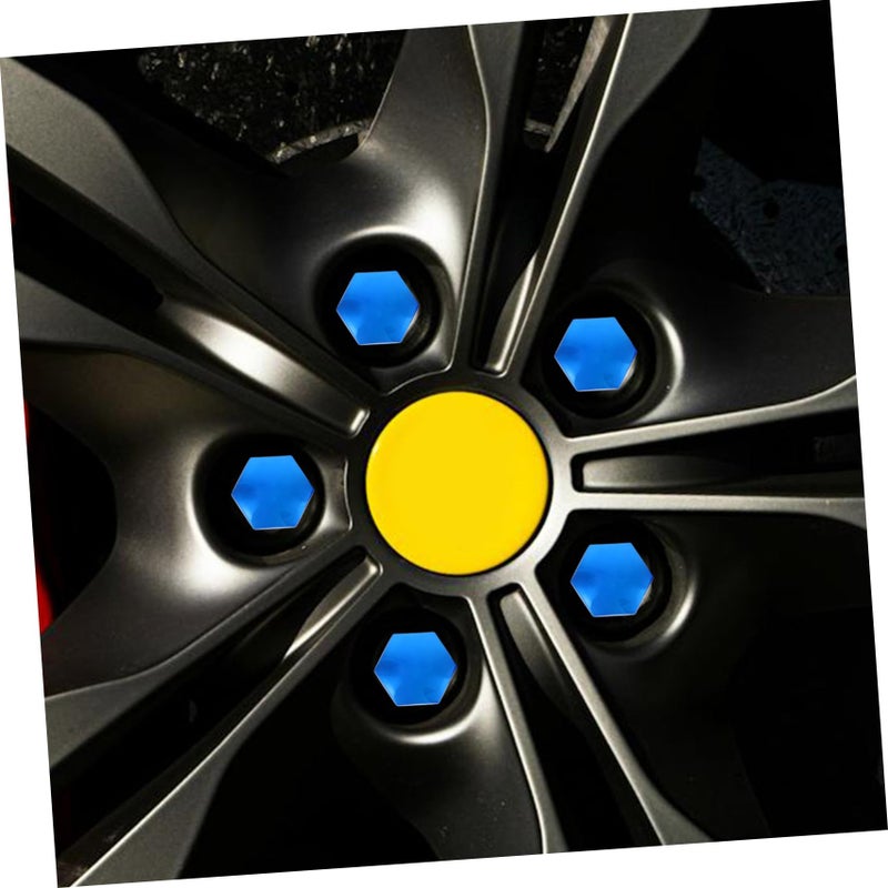 Blue Wheel Nut Caps 20pcs with Installation Tool Lug Nut Covers for Car Truck SUV - Image 5