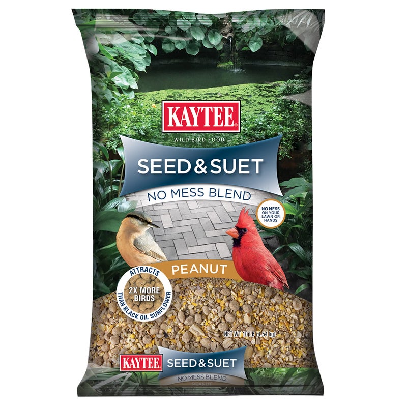 Kaytee Seed & Suet No Mess Peanut 10 Pounds - Image 1