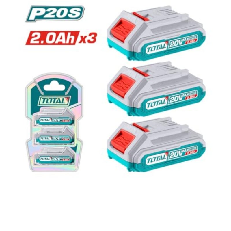 P20S 20V Lithium-Ion Battery Kit 3-Pack 2.0Ah TOSLI240311 - Image 2