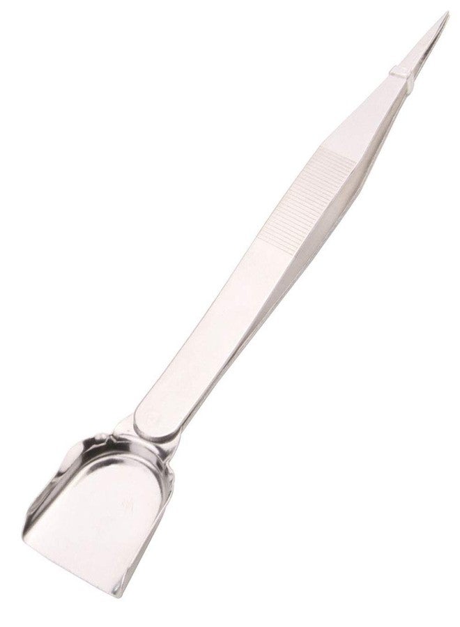 Teensery 2 Pcs Stainless Steel Tweezer with Scoop Handy Pointed Tips Tweezer for Beads Stones Gems Diamond - Image 3
