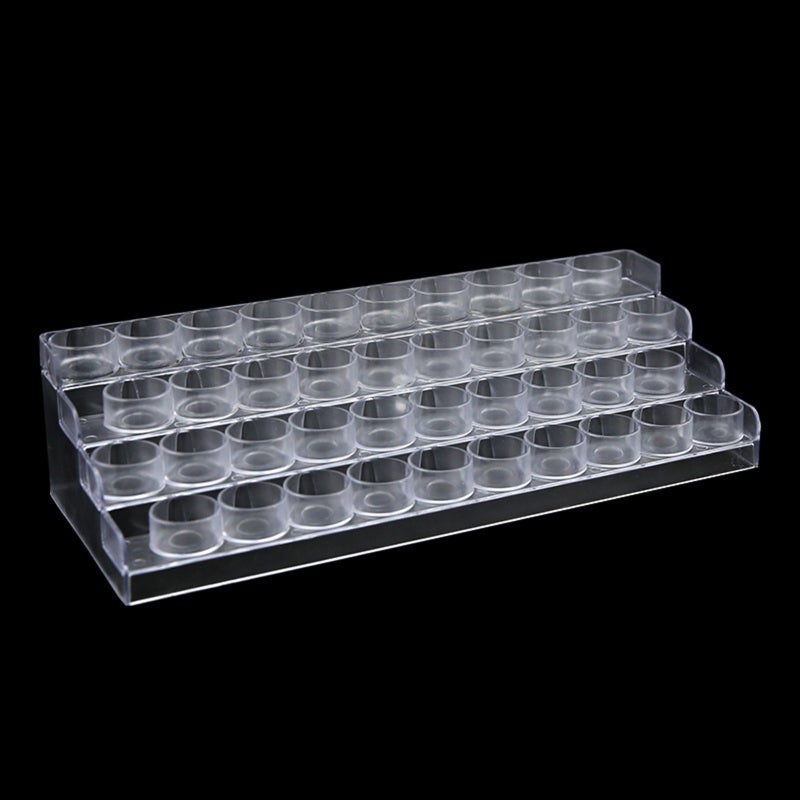 Color pigment rack pigment bottle rack multi-layer porous PC acrylic display rack storage box - Image 4