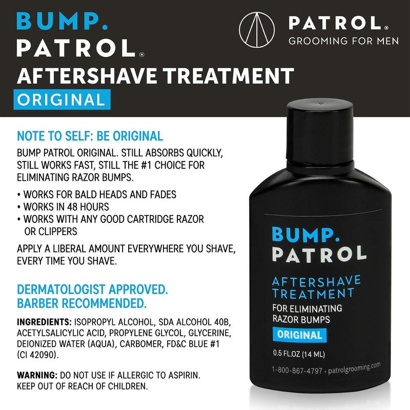 Bump Patrol Original Formula After Shave Bump Treatment Serum - Razor Bumps, Ingrown Hair Solution for Men and Women - 0.5 Ounce - Image 2