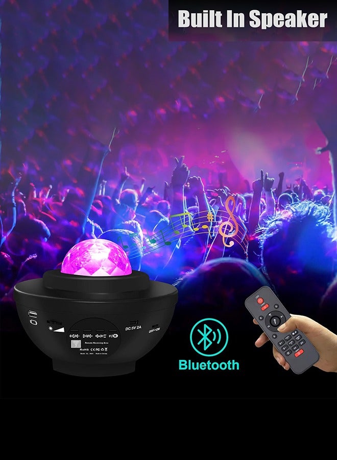 Home Care Home Care night light color changing music night light sounds for kids with remote control timer setting light show for kids adults bedroom lights room decor (black) - Image 2