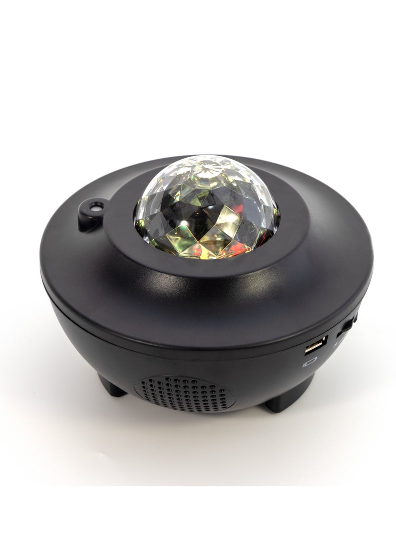 Home Care Home Care night light color changing music night light sounds for kids with remote control timer setting light show for kids adults bedroom lights room decor (black) - Image 1