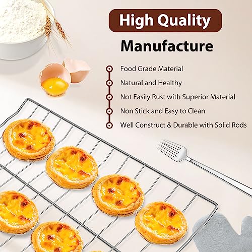 Cooouds 𝑼𝒑𝒈𝒓𝒂𝒅𝒆𝒅 304 Stainless Steel DG75-01001C DG75-01001D Oven Rack Repalcement for Samsung Oven Accessories. DG75-01001C Oven Rack for Samsung NE63A6511SS NX60A6511SS NE59T4311SS.(2 Pack) - Image 2