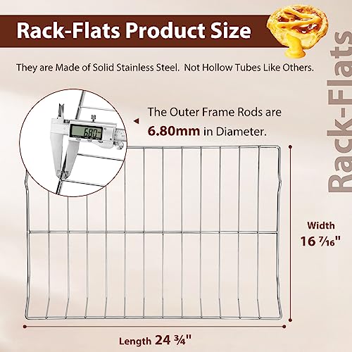Cooouds 𝑼𝒑𝒈𝒓𝒂𝒅𝒆𝒅 304 Stainless Steel DG75-01001C DG75-01001D Oven Rack Repalcement for Samsung Oven Accessories. DG75-01001C Oven Rack for Samsung NE63A6511SS NX60A6511SS NE59T4311SS.(2 Pack) - Image 4
