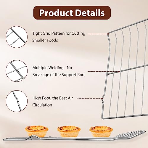 Cooouds 𝑼𝒑𝒈𝒓𝒂𝒅𝒆𝒅 304 Stainless Steel DG75-01001C DG75-01001D Oven Rack Repalcement for Samsung Oven Accessories. DG75-01001C Oven Rack for Samsung NE63A6511SS NX60A6511SS NE59T4311SS.(2 Pack) - Image 3