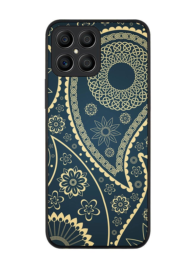 Stylizedd Rugged Black edge case for Honor X8 Slim fit Soft Case Flexible Rubber Edges Anti Drop TPU Gel Thin Cover - Indian Nights - Image 1