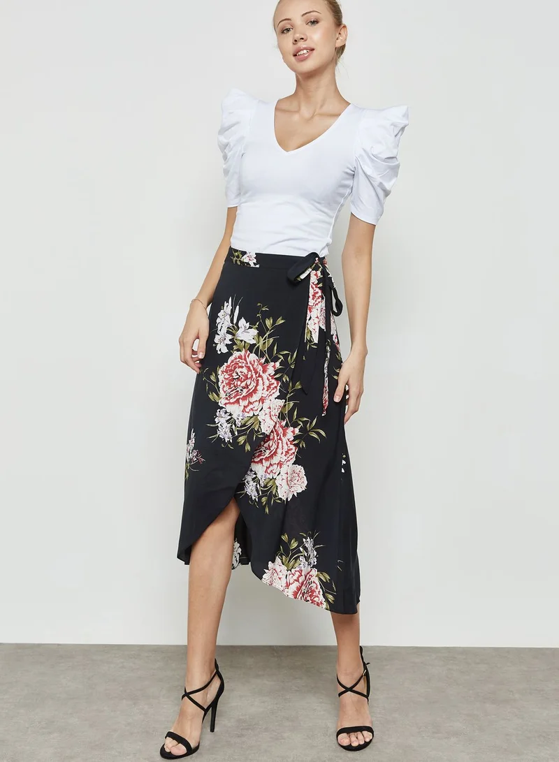 Miss Selfridge Puff Sleeve Top