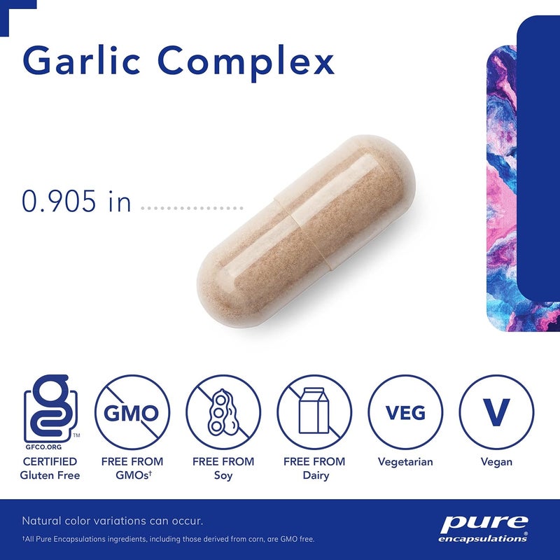 Pure Encapsulations Garlic Complex  Supplement to Support Antioxidant Defenses Immune Health and The Cardiovascular System  120 Capsules - Image 3