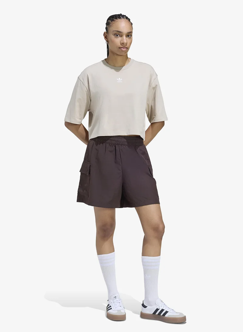 adidas Originals Essentials Cargo Shorts Woven High Waist