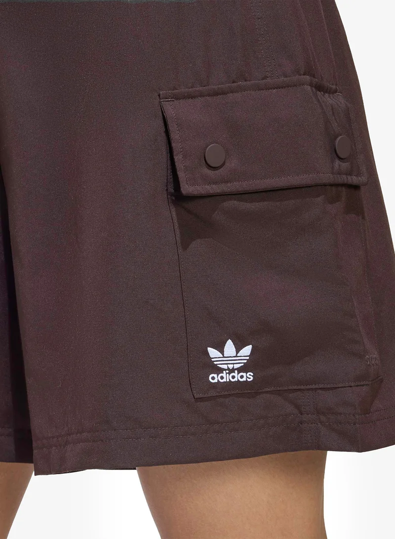 adidas Originals Essentials Cargo Shorts Woven High Waist
