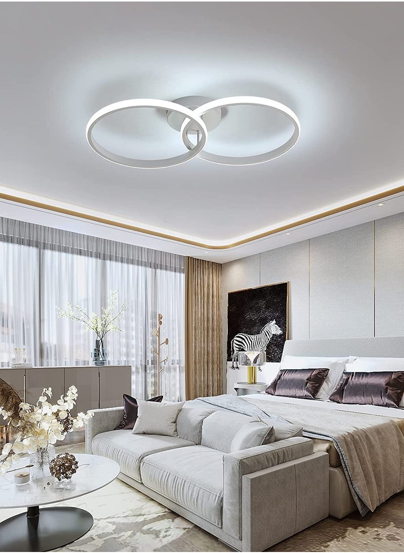 LED Ceiling Light, Modern Ceiling Light, White Acrylic Double Ring - pzsku/Z338308D865D211098BE1Z/45/_/1709799501/20f12d44-58a0-4d1c-a011-ff17b224bc33