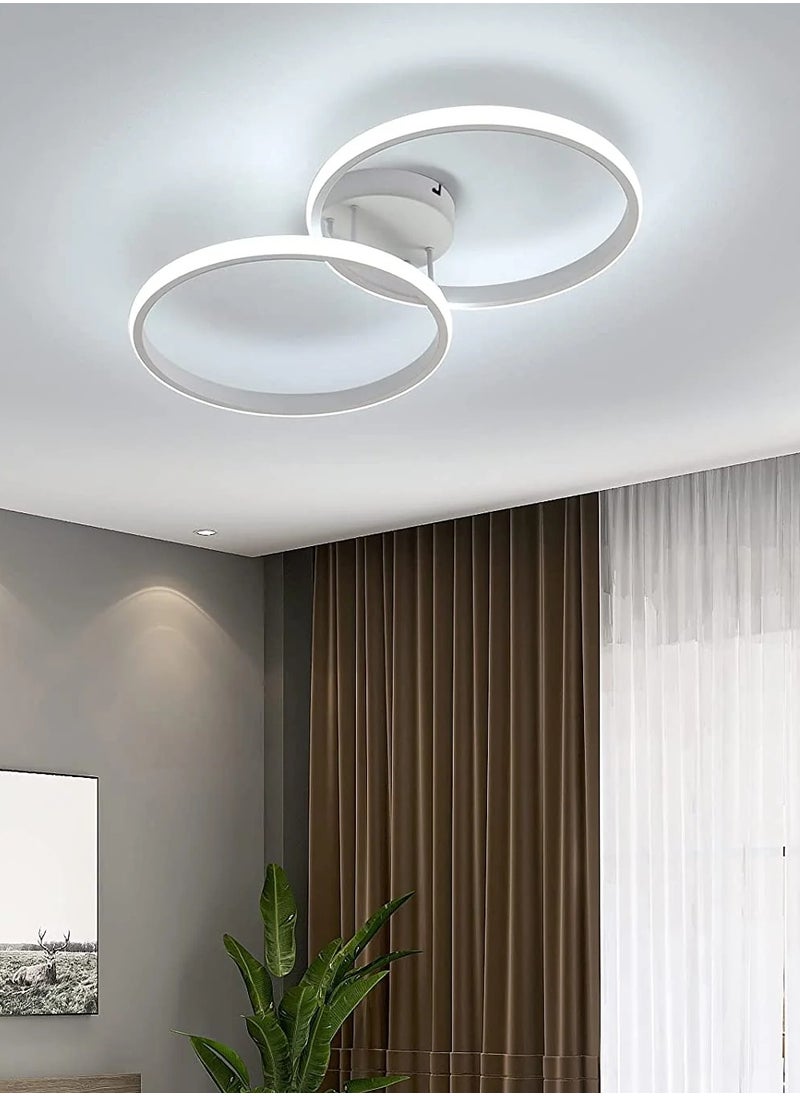 LED Ceiling Light, Modern Ceiling Light, White Acrylic Double Ring - pzsku/Z338308D865D211098BE1Z/45/_/1709799525/e889ee47-6c6e-4536-bc0e-583ff947bb3f