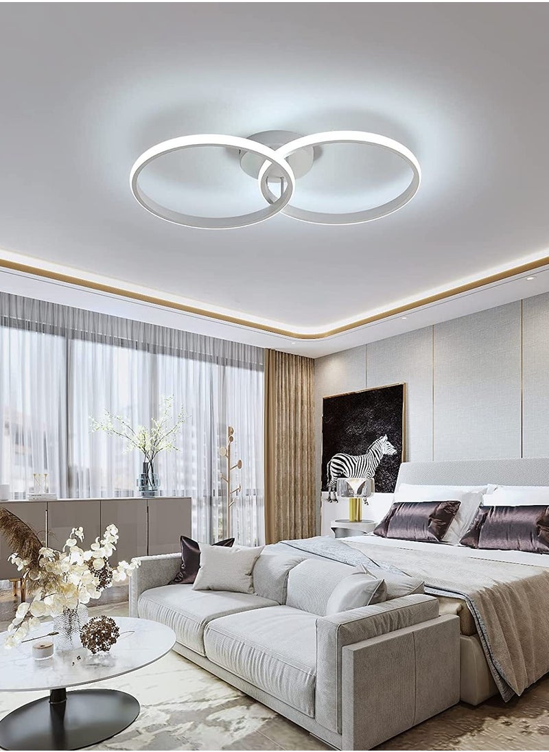 LED Ceiling Light, Modern Ceiling Light, White Acrylic Double Ring - pzsku/Z338308D865D211098BE1Z/45/_/1709799590/05aae2a3-4663-4a42-b5a8-a1a668a34940