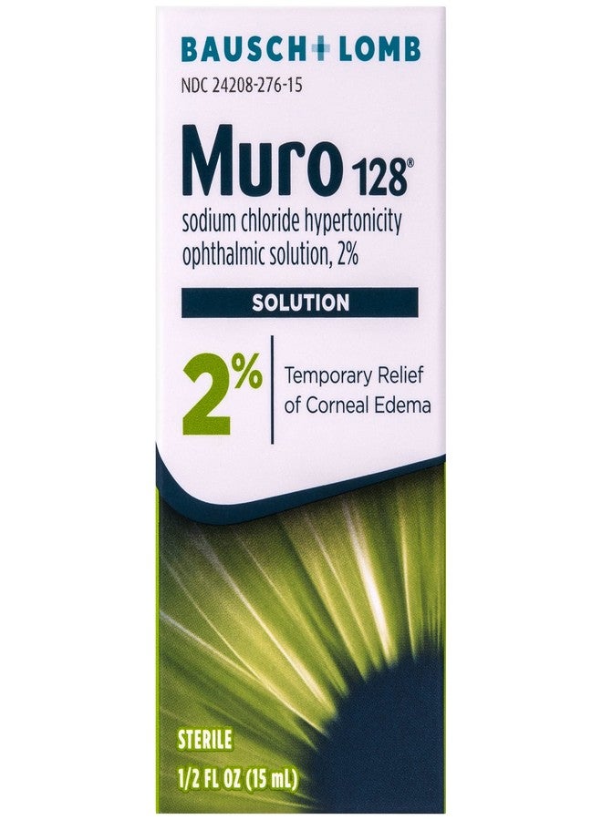 Bausch + Lomb Muro 128 2% Sodium Chloride Hypertonicity Ophthalmic Solution, from Bausch + Lomb, 0.5 Fl Oz (15 mL (Pack of 3 - Image 2