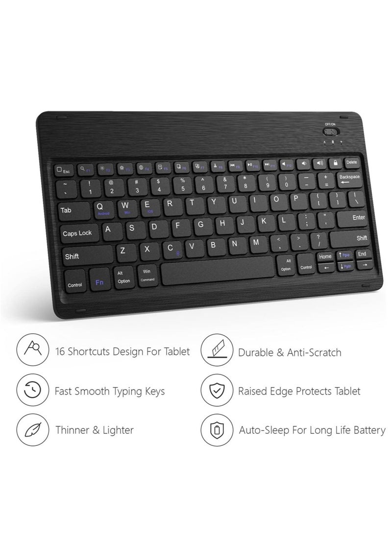 Galaxy Tab S8 Plus/ S7 Plus Keyboard Case Wireless Detachable  Leather Stand Cover Micro USB Rechargeable Keyboard Case - Image 5