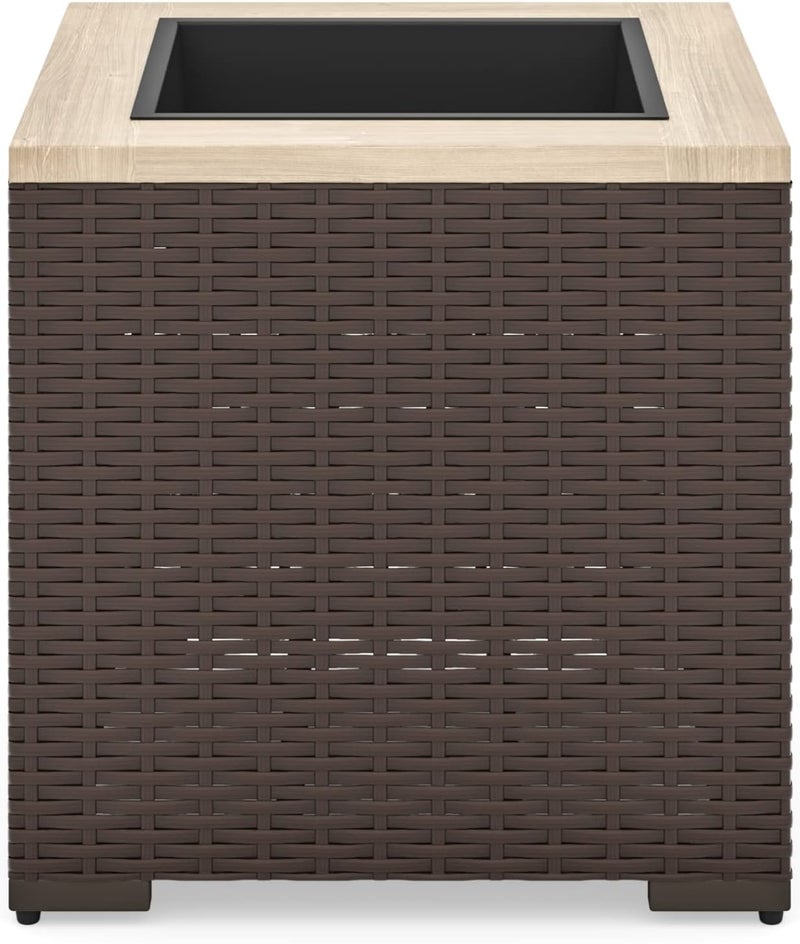 هوم ستايلز 6800-24 حوض نباتات خارجي بالم سبرينغز، بيج/بني - Image 4