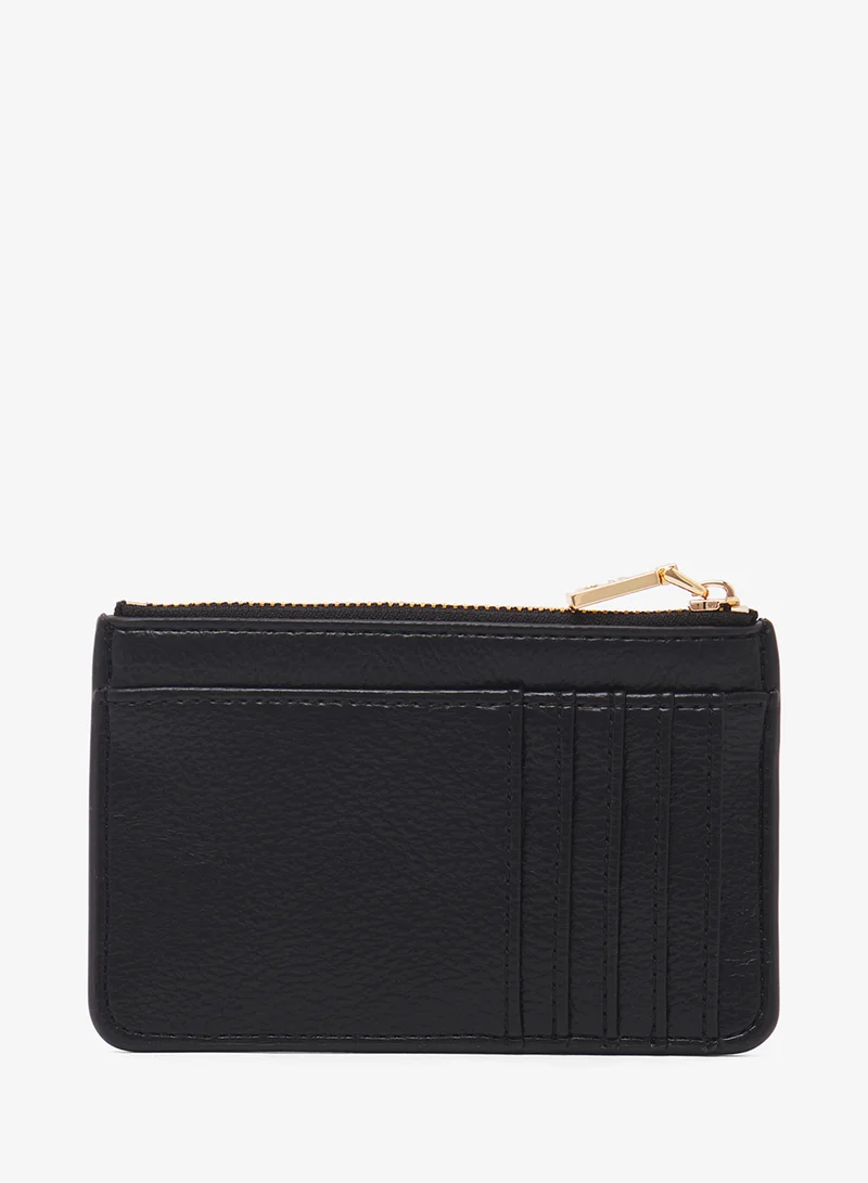 لوف موسكينو Zip through logo wallets