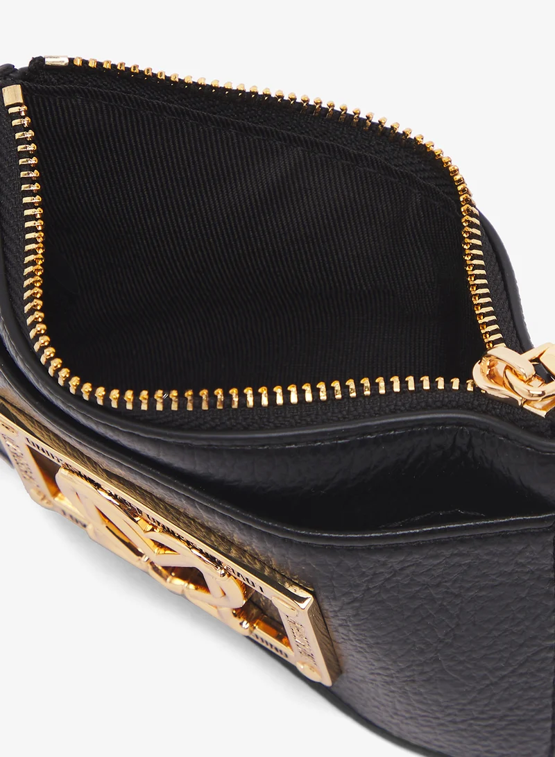 لوف موسكينو Zip through logo wallets