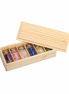 KASTWAVE Crystals and Gemstones Glass Bottles Tumbled Crushed Chips Stones Set  - Image 4