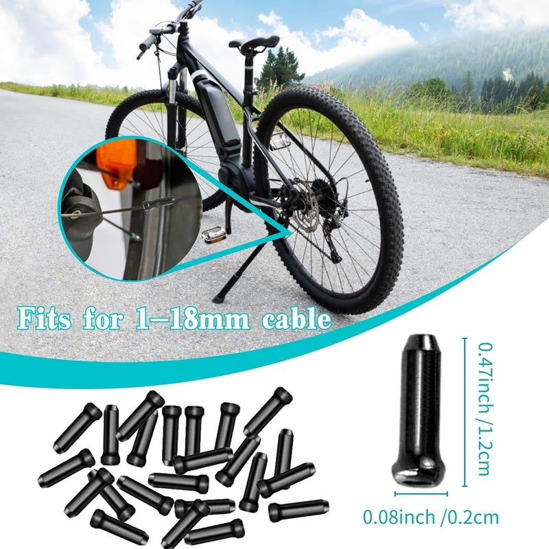 EACOZY Bike Cable End Caps, Alloy Crimps, Brake Cable End Tips for Road Mountain Bicycle - Image 4