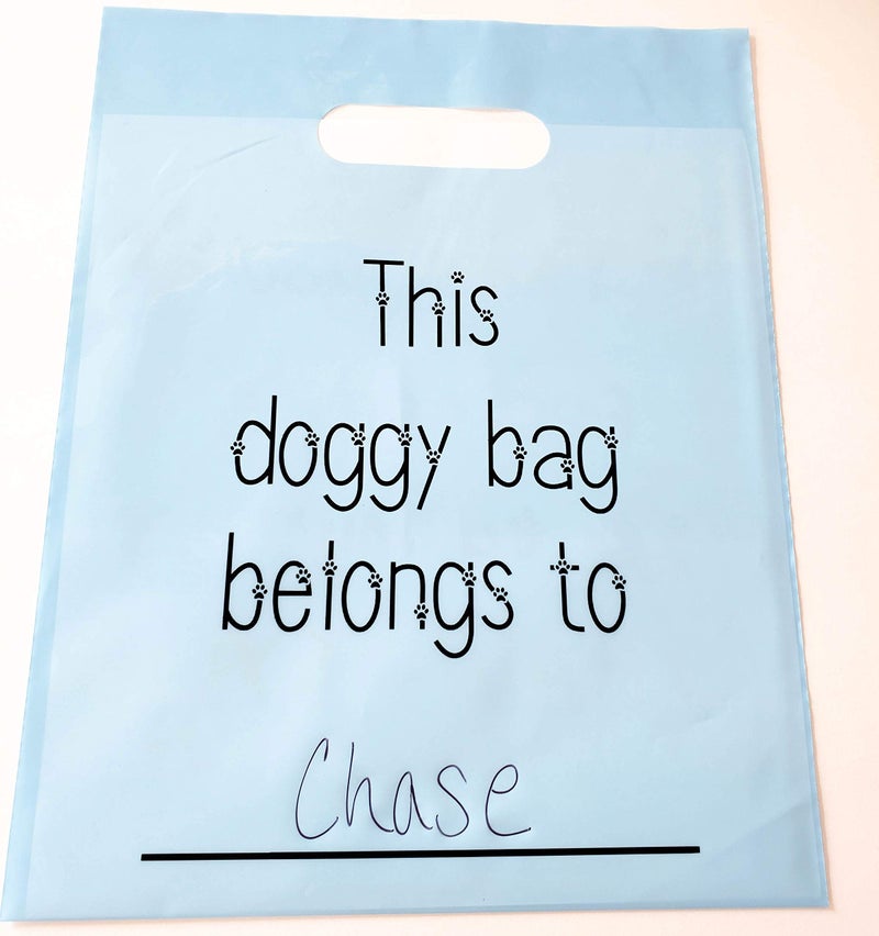 L LIFETIME Party Favor Plastic Goodie Bags with Handles- Theme Birthday Supplies Gift Bag for Kids and Adults â€“ Puppy Paws (24 Pack) - Image 4