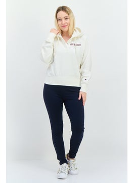 Champion Women Sportswear Fit Long Sleeves Outdoor Sweatshirt, Off White  - Image 4